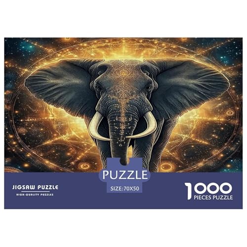 Elefanten Puzzles 1000 Teile Schwer Puzzle Spielzeug Lernspiel Impossible Herausforderung Spielzeug Für Erwachsene Kinder 70x50cm/1000pcs von UNRXJZLVM