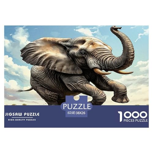 Elefanten Puzzles 1000 Teile Schwer Puzzle Spielzeug Lernspiel Impossible Herausforderungsspielzeug Für Erwachsene Und Kinder Ab 12 Jahren 38x26cm/1000pcs Elefanten Puzzles 1000 Teile Schwer Puzzle Spielzeug Lernspiel Impossible Herausforderungsspielzeug Für Erwachsene Und Kinder Ab 12 Jahren 38x26cm/1000pcs von UNRXJZLVM