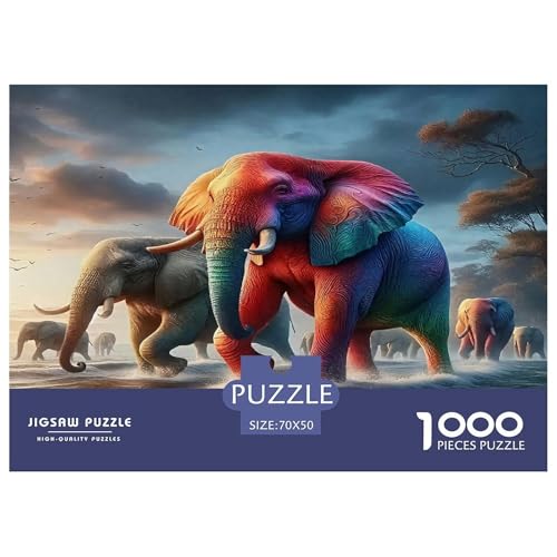 Elefanten Puzzles 1000 Teile Schwer Puzzle Spielzeug Lernspiel Impossible Herausforderungsspielzeug Für Erwachsene Und Kinder Ab 12 Jahren 70x50cm/1000pcs Elefanten Puzzles 1000 Teile Schwer Puzzle Spielzeug Lernspiel Impossible Herausforderungsspielzeug Für Erwachsene Und Kinder Ab 12 Jahren 70x50cm/1000pcs von UNRXJZLVM