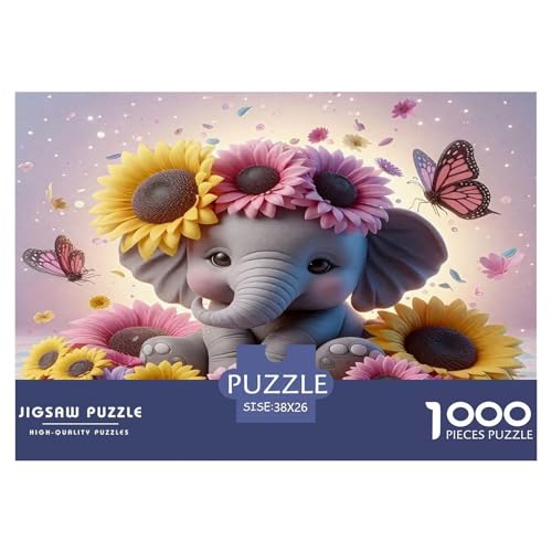 Elefanten Puzzles 1000 Teile Schwer Puzzle Spielzeug Lernspiel Impossible Herausforderungsspielzeug Für Erwachsene Und Kinder Ab 14 Jahren 38x26cm/1000pcs Elefanten Puzzles 1000 Teile Schwer Puzzle Spielzeug Lernspiel Impossible Herausforderungsspielzeug Für Erwachsene Und Kinder Ab 14 Jahren 38x26cm/1000pcs von UNRXJZLVM