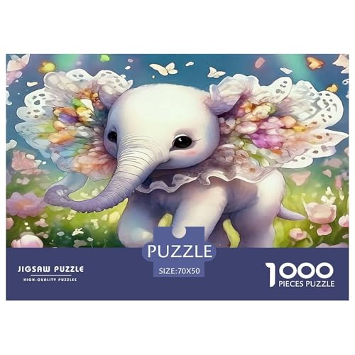 Elefanten Puzzles 1000 Teile Schwer Puzzle Spielzeug Pädagogisches Spiel Impossible Herausforderungsspielzeug Für Erwachsene Kinder 70x50cm/1000pcs Elefanten Puzzles 1000 Teile Schwer Puzzle Spielzeug Pädagogisches Spiel Impossible Herausforderungsspielzeug Für Erwachsene Kinder 70x50cm/1000pcs von UNRXJZLVM