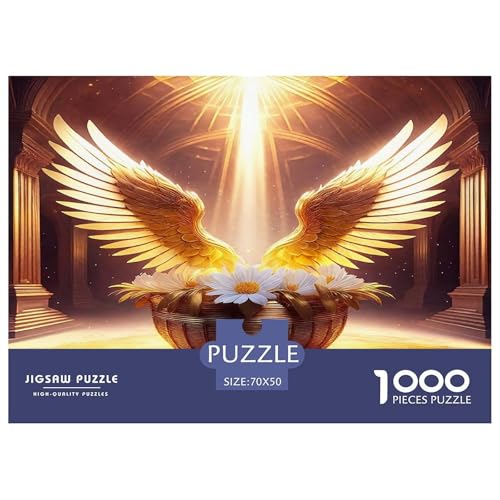 Engel Flügel Puzzle 1000 Teile Schwer Puzzle Spielzeug Lernspiel Impossible Herausforderung Spielzeug Für Erwachsene Und Kinder in Bewährter 70x50cm/1000pcs von UNRXJZLVM