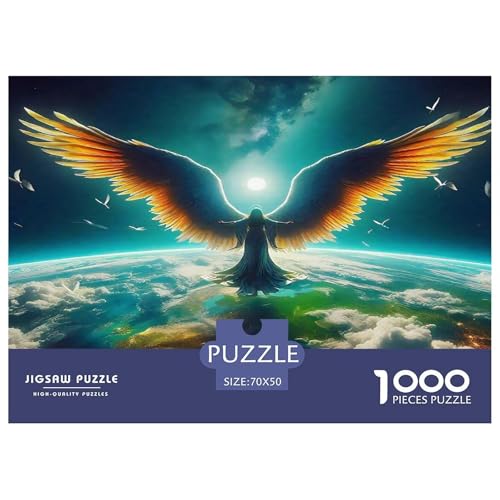 Engel Flügel Puzzle 1000 Teile Schwer Puzzle Spielzeug Pädagogisches Spiel Impossible Herausforderung Spielzeug Für Erwachsene Und Kinder Ab 14 Jahren 70x50cm/1000pcs von UNRXJZLVM
