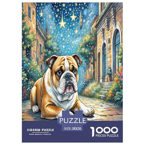 Englischer Bulldog Puzzle 1000 Teile Schwer Puzzle Spielzeug Lernspiel Impossible Herausforderung Spielzeug Für Erwachsene Und Kinder in Bewährter 38x26cm/1000pcs Englischer Bulldog Puzzle 1000 Teile Schwer Puzzle Spielzeug Lernspiel Impossible Herausforderung Spielzeug Für Erwachsene Und Kinder in Bewährter 38x26cm/1000pcs von UNRXJZLVM