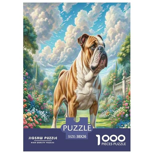 Englischer Bulldog Puzzle 1000 Teile Schwer Puzzle Spielzeug Lernspiel Impossible Herausforderungsspielzeug Für Erwachsene Und Kinder in Bewährter 38x26cm/1000pcs Englischer Bulldog Puzzle 1000 Teile Schwer Puzzle Spielzeug Lernspiel Impossible Herausforderungsspielzeug Für Erwachsene Und Kinder in Bewährter 38x26cm/1000pcs von UNRXJZLVM