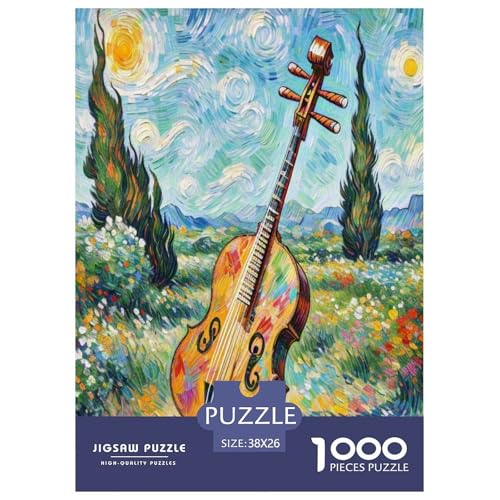 Erhu Puzzle 1000 Teile Schwer Puzzle Spielzeug Lernspiel Impossible Herausforderung Spielzeug Für Erwachsene Kinder 38x26cm/1000pcs von UNRXJZLVM