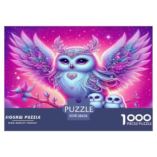 Eule Puzzle 1000 Teile Schwer Puzzle Spielzeug Lernspiel Impossible Herausforderungsspielzeug Für Erwachsene Und Kinder Ab 14 Jahren 38x26cm/1000pcs von UNRXJZLVM