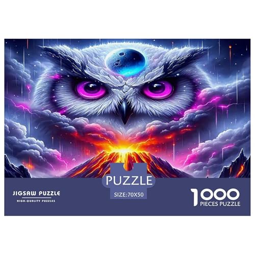 Eule Puzzle 1000 Teile Schwer Puzzle Spielzeug Lernspiel Impossible Herausforderungsspielzeug Für Erwachsene Und Kinder Ab 14 Jahren 70x50cm/1000pcs Eule Puzzle 1000 Teile Schwer Puzzle Spielzeug Lernspiel Impossible Herausforderungsspielzeug Für Erwachsene Und Kinder Ab 14 Jahren 70x50cm/1000pcs von UNRXJZLVM