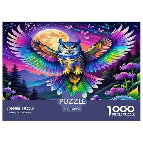 Eule Puzzle 1000-teilige Schwer Puzzle Spielzeug Lernspiel Impossible Herausforderungsspielzeug Für Erwachsene Und Kinder Ab 14 Jahren 70x50cm/1000pcs Eule Puzzle 1000-teilige Schwer Puzzle Spielzeug Lernspiel Impossible Herausforderungsspielzeug Für Erwachsene Und Kinder Ab 14 Jahren 70x50cm/1000pcs von UNRXJZLVM