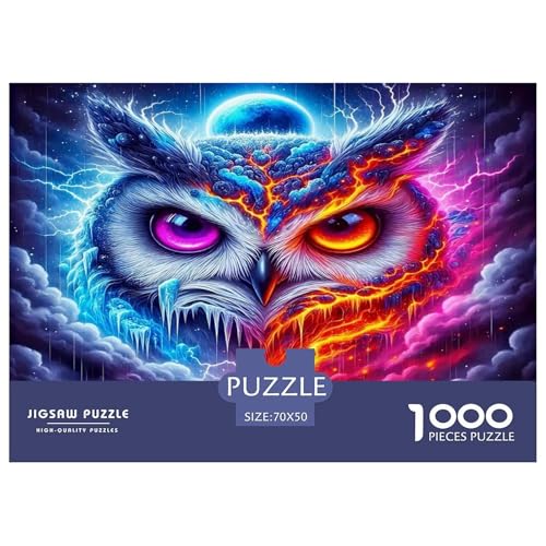 Eule Puzzles 1000-teilige Schwer Puzzle Spielzeug Lernspiel Impossible Herausforderungsspielzeug Für Erwachsene Und Kinder in Bewährter 70x50cm/1000pcs Eule Puzzles 1000-teilige Schwer Puzzle Spielzeug Lernspiel Impossible Herausforderungsspielzeug Für Erwachsene Und Kinder in Bewährter 70x50cm/1000pcs von UNRXJZLVM