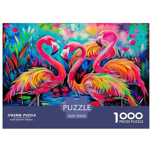 Flamingo Puzzles 1000-teilige Schwer Puzzle Spielzeug Lernspiel Impossible Herausforderungsspielzeug Für Erwachsene Kinder 70x50cm/1000pcs Flamingo Puzzles 1000-teilige Schwer Puzzle Spielzeug Lernspiel Impossible Herausforderungsspielzeug Für Erwachsene Kinder 70x50cm/1000pcs von UNRXJZLVM