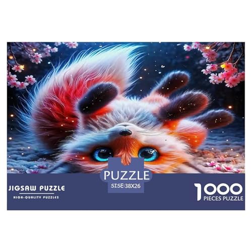 Fox Puzzle 1000 Teile Schwer Puzzle Spielzeug Lernspiel Impossible Herausforderungsspielzeug Für Erwachsene Und Kinder Ab 12 Jahren 38x26cm/1000pcs von UNRXJZLVM