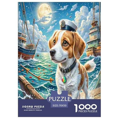 Fox Terrier Puzzle 1000 Teile Schwer Puzzle Spielzeug Lernspiel Impossible Herausforderung Spielzeug Für Erwachsene Kinder 70x50cm/1000pcs von UNRXJZLVM