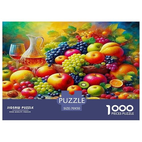 Früchte Puzzle 1000 Teile Schwer Puzzle Spielzeug Lernspiel Impossible Herausforderungsspielzeug Für Erwachsene Kinder 70x50cm/1000pcs von UNRXJZLVM