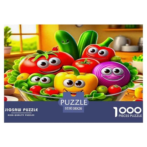 Früchte Puzzle 1000-teilige Schwer Puzzle Spielzeug Pädagogisches Spiel Impossible Herausforderungsspielzeug Für Erwachsene Kinder 38x26cm/1000pcs von UNRXJZLVM