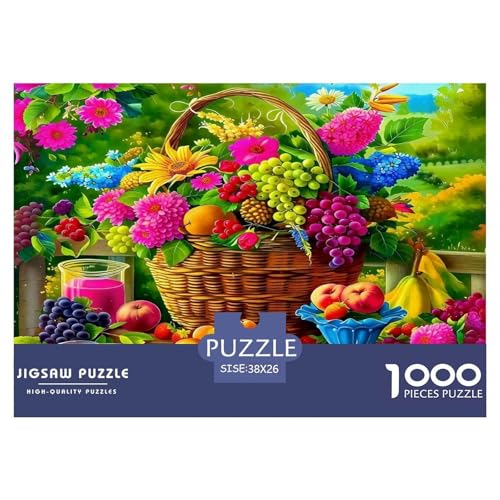 Früchte Puzzles 1000 Teile Schwer Puzzle Spielzeug Lernspiel Impossible Herausforderung Spielzeug Für Erwachsene Kinder 38x26cm/1000pcs von UNRXJZLVM