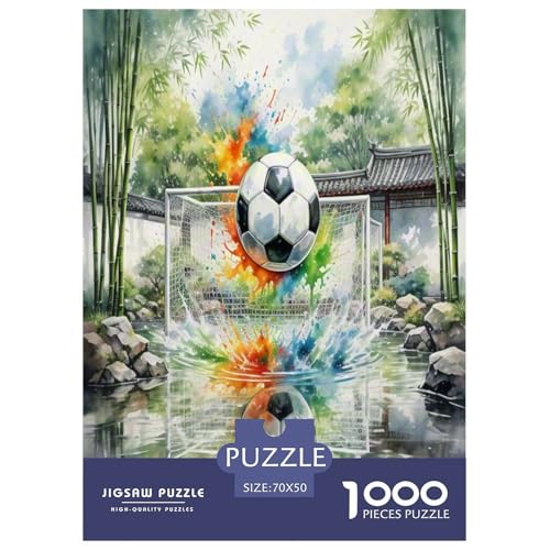 Fußball Puzzle 1000-teilige Schwer Puzzle Spielzeug Lernspiel Impossible Herausforderungsspielzeug Für Erwachsene Und Kinder in Bewährter 70x50cm/1000pcs von UNRXJZLVM
