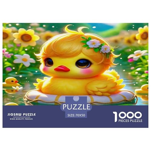 Gelbe Ente Puzzle 1000 Teile Schwer Puzzle Spielzeug Pädagogisches Spiel Impossible Herausforderung Spielzeug Für Erwachsene Und Kinder in Bewährter 70x50cm/1000pcs von UNRXJZLVM