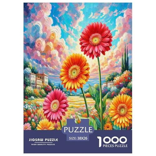 Gerbera Puzzle 1000-teilige Schwer Puzzle Spielzeug Lernspiel Impossible Herausforderungsspielzeug Für Erwachsene Und Kinder Ab 12 Jahren 38x26cm/1000pcs Gerbera Puzzle 1000-teilige Schwer Puzzle Spielzeug Lernspiel Impossible Herausforderungsspielzeug Für Erwachsene Und Kinder Ab 12 Jahren 38x26cm/1000pcs von UNRXJZLVM