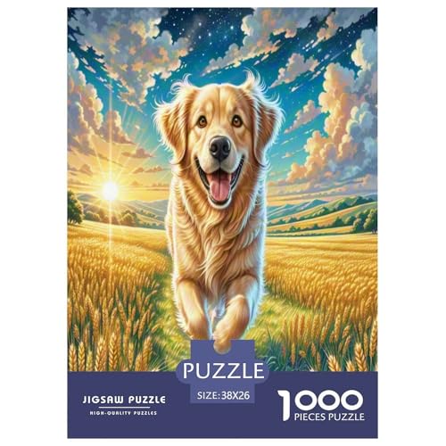 Goldener Retriever Puzzle 1000 Teile Schwer Puzzle Spielzeug Lernspiel Impossible Herausforderungsspielzeug Für Erwachsene Und Kinder in Bewährter 38x26cm/1000pcs Goldener Retriever Puzzle 1000 Teile Schwer Puzzle Spielzeug Lernspiel Impossible Herausforderungsspielzeug Für Erwachsene Und Kinder in Bewährter 38x26cm/1000pcs von UNRXJZLVM