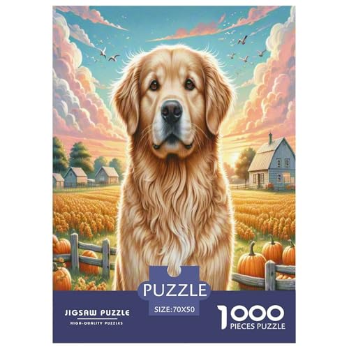 Goldener Retriever Puzzles 1000 Teile Schwer Puzzle Spielzeug Lernspiel Impossible Herausforderungsspielzeug Für Erwachsene Und Kinder Ab 12 Jahren 70x50cm/1000pcs Goldener Retriever Puzzles 1000 Teile Schwer Puzzle Spielzeug Lernspiel Impossible Herausforderungsspielzeug Für Erwachsene Und Kinder Ab 12 Jahren 70x50cm/1000pcs von UNRXJZLVM