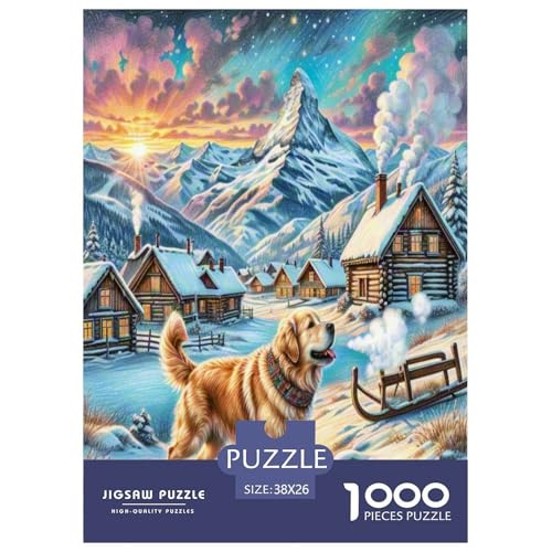 Goldener Retriever Puzzles 1000 Teile Schwer Puzzle Spielzeug Pädagogisches Spiel Impossible Herausforderung Spielzeug Für Erwachsene Kinder 38x26cm/1000pcs Goldener Retriever Puzzles 1000 Teile Schwer Puzzle Spielzeug Pädagogisches Spiel Impossible Herausforderung Spielzeug Für Erwachsene Kinder 38x26cm/1000pcs von UNRXJZLVM