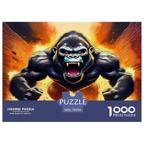 Gorilla Puzzle 1000 Teile Schwer Puzzle Spielzeug Lernspiel Impossible Herausforderungsspielzeug Für Erwachsene Und Kinder Ab 14 Jahren 70x50cm/1000pcs Gorilla Puzzle 1000 Teile Schwer Puzzle Spielzeug Lernspiel Impossible Herausforderungsspielzeug Für Erwachsene Und Kinder Ab 14 Jahren 70x50cm/1000pcs von UNRXJZLVM