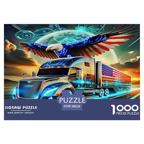 Großer LKW Puzzle 1000 Teile Schwer Puzzle Spielzeug Lernspiel Impossible Herausforderung Spielzeug Für Erwachsene Und Kinder Ab 14 Jahren 38x26cm/1000pcs Großer LKW Puzzle 1000 Teile Schwer Puzzle Spielzeug Lernspiel Impossible Herausforderung Spielzeug Für Erwachsene Und Kinder Ab 14 Jahren 38x26cm/1000pcs von UNRXJZLVM
