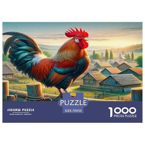 Hahn Puzzle 1000 Teile Schwer Puzzle Spielzeug Lernspiel Impossible Herausforderungsspielzeug Für Erwachsene Und Kinder Ab 14 Jahren 70x50cm/1000pcs Hahn Puzzle 1000 Teile Schwer Puzzle Spielzeug Lernspiel Impossible Herausforderungsspielzeug Für Erwachsene Und Kinder Ab 14 Jahren 70x50cm/1000pcs von UNRXJZLVM