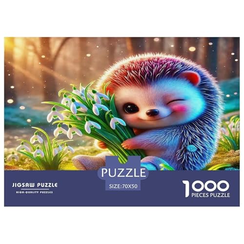 Hedgehog Puzzle 1000 Teile Schwer Puzzle Spielzeug Lernspiel Impossible Herausforderung Spielzeug Für Erwachsene Kinder 70x50cm/1000pcs Hedgehog Puzzle 1000 Teile Schwer Puzzle Spielzeug Lernspiel Impossible Herausforderung Spielzeug Für Erwachsene Kinder 70x50cm/1000pcs von UNRXJZLVM
