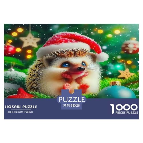Hedgehog Puzzles 1000 Teile Schwer Puzzle Spielzeug Lernspiel Impossible Herausforderungsspielzeug Für Erwachsene Kinder 38x26cm/1000pcs von UNRXJZLVM