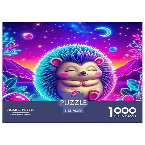 Hedgehog Puzzles 1000 Teile Schwer Puzzle Spielzeug Lernspiel Impossible Herausforderungsspielzeug Für Erwachsene Und Kinder Ab 14 Jahren 70x50cm/1000pcs von UNRXJZLVM