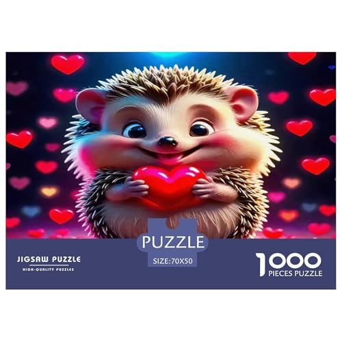 Hedgehog Puzzles 1000 Teile Schwer Puzzle Spielzeug Pädagogisches Spiel Impossible Herausforderungsspielzeug Für Erwachsene Kinder 70x50cm/1000pcs Hedgehog Puzzles 1000 Teile Schwer Puzzle Spielzeug Pädagogisches Spiel Impossible Herausforderungsspielzeug Für Erwachsene Kinder 70x50cm/1000pcs von UNRXJZLVM