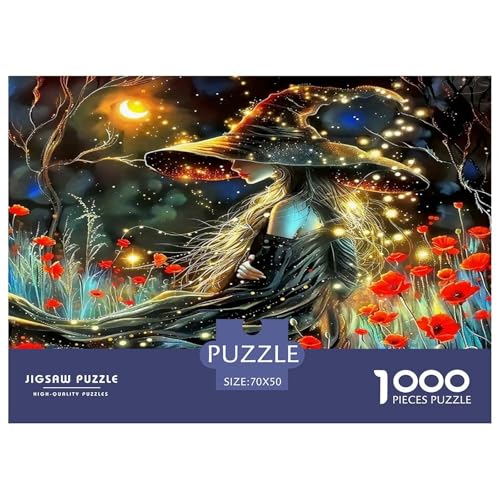 Hexe Puzzles 1000 Teile Schwer Puzzle Spielzeug Pädagogisches Spiel Impossible Herausforderungsspielzeug Für Erwachsene Kinder 70x50cm/1000pcs von UNRXJZLVM