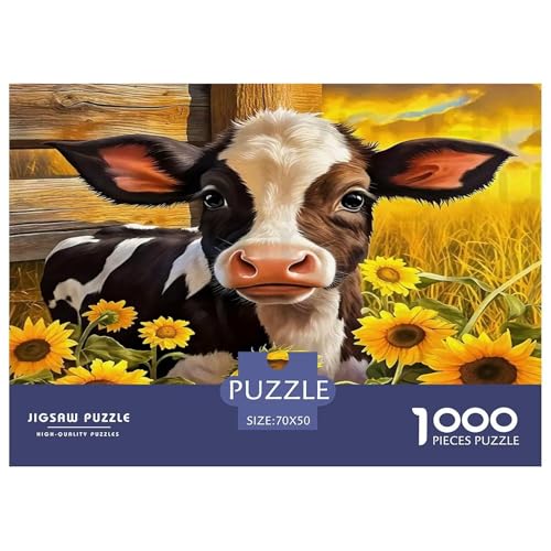 Highland Katzetle Puzzles 1000-teilige Schwer Puzzle Spielzeug Lernspiel Impossible Herausforderungsspielzeug Für Erwachsene Und Kinder in Bewährter 70x50cm/1000pcs von UNRXJZLVM