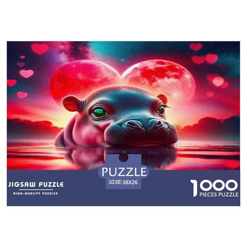 Hippopotamus Puzzle 1000 Teile Schwer Puzzle Spielzeug Lernspiel Impossible Herausforderungsspielzeug Für Erwachsene Und Kinder Ab 14 Jahren 38x26cm/1000pcs Hippopotamus Puzzle 1000 Teile Schwer Puzzle Spielzeug Lernspiel Impossible Herausforderungsspielzeug Für Erwachsene Und Kinder Ab 14 Jahren 38x26cm/1000pcs von UNRXJZLVM