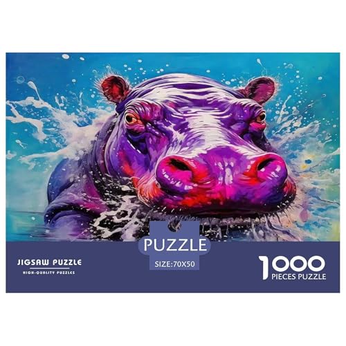 Hippopotamus Puzzles 1000 Teile Schwer Puzzle Spielzeug Lernspiel Impossible Herausforderungsspielzeug Für Erwachsene Kinder 70x50cm/1000pcs Hippopotamus Puzzles 1000 Teile Schwer Puzzle Spielzeug Lernspiel Impossible Herausforderungsspielzeug Für Erwachsene Kinder 70x50cm/1000pcs von UNRXJZLVM