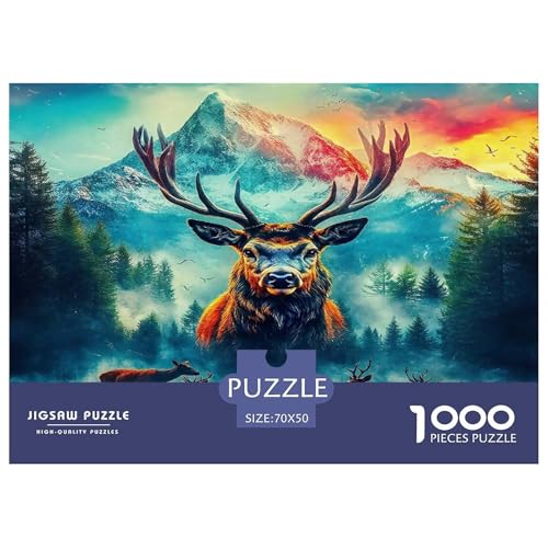 Hirsch Puzzle 1000 Teile Schwer Puzzle Spielzeug Lernspiel Impossible Herausforderung Spielzeug Für Erwachsene Und Kinder in Bewährter 70x50cm/1000pcs Hirsch Puzzle 1000 Teile Schwer Puzzle Spielzeug Lernspiel Impossible Herausforderung Spielzeug Für Erwachsene Und Kinder in Bewährter 70x50cm/1000pcs von UNRXJZLVM