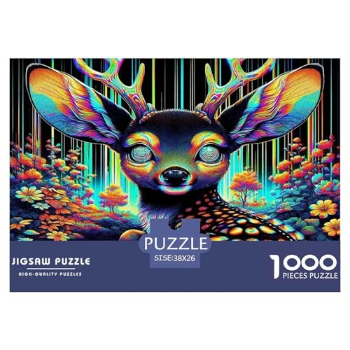 Hirsch Puzzle 1000-teilige Schwer Puzzle Spielzeug Lernspiel Impossible Herausforderungsspielzeug Für Erwachsene Und Kinder Ab 12 Jahren 38x26cm/1000pcs Hirsch Puzzle 1000-teilige Schwer Puzzle Spielzeug Lernspiel Impossible Herausforderungsspielzeug Für Erwachsene Und Kinder Ab 12 Jahren 38x26cm/1000pcs von UNRXJZLVM