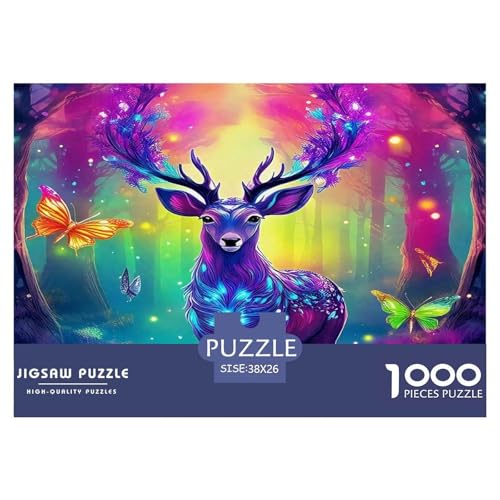 Hirsch Puzzle 1000-teilige Schwer Puzzle Spielzeug Lernspiel Impossible Herausforderungsspielzeug Für Erwachsene Und Kinder Ab 14 Jahren 38x26cm/1000pcs Hirsch Puzzle 1000-teilige Schwer Puzzle Spielzeug Lernspiel Impossible Herausforderungsspielzeug Für Erwachsene Und Kinder Ab 14 Jahren 38x26cm/1000pcs von UNRXJZLVM