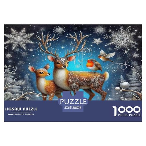 Hirsch Puzzle 1000-teilige Schwer Puzzle Spielzeug Lernspiel Impossible Herausforderungsspielzeug Für Erwachsene Und Kinder Ab 14 Jahren 38x26cm/1000pcs Hirsch Puzzle 1000-teilige Schwer Puzzle Spielzeug Lernspiel Impossible Herausforderungsspielzeug Für Erwachsene Und Kinder Ab 14 Jahren 38x26cm/1000pcs von UNRXJZLVM