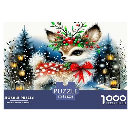 Hirsch Puzzles 1000 Teile Schwer Puzzle Spielzeug Lernspiel Impossible Herausforderungsspielzeug Für Erwachsene Und Kinder in Bewährter 38x26cm/1000pcs von UNRXJZLVM