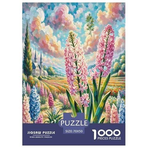 Hyazinthe Puzzle 1000-teilige Schwer Puzzle Spielzeug Lernspiel Impossible Herausforderung Spielzeug Für Erwachsene Kinder 70x50cm/1000pcs von UNRXJZLVM