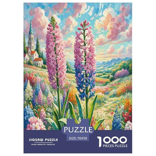Hyazinthe Puzzles 1000 Teile Schwer Puzzle Spielzeug Lernspiel Impossible Herausforderung Spielzeug Für Erwachsene Und Kinder in Bewährter 70x50cm/1000pcs von UNRXJZLVM