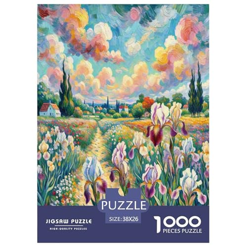 Iris Puzzle 1000-teilige Schwer Puzzle Spielzeug Lernspiel Impossible Herausforderung Spielzeug Für Erwachsene Kinder 38x26cm/1000pcs von UNRXJZLVM