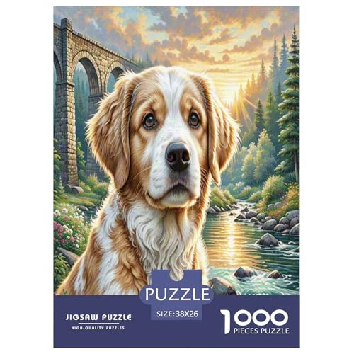 Irish Setzer Puzzles 1000 Teile Schwer Puzzle Spielzeug Lernspiel Impossible Herausforderungsspielzeug Für Erwachsene Kinder 38x26cm/1000pcs von UNRXJZLVM