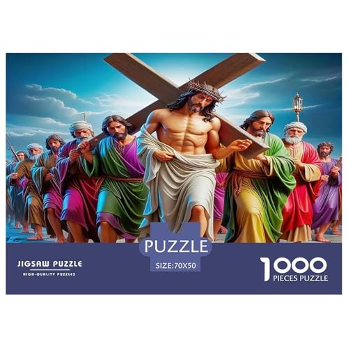 Jesus - Religion Puzzle 1000 Teile Schwer Puzzle Spielzeug Lernspiel Impossible Herausforderung Spielzeug Für Erwachsene Kinder 70x50cm/1000pcs Jesus - Religion Puzzle 1000 Teile Schwer Puzzle Spielzeug Lernspiel Impossible Herausforderung Spielzeug Für Erwachsene Kinder 70x50cm/1000pcs von UNRXJZLVM