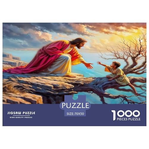 Jesus - Religion Puzzle 1000 Teile Schwer Puzzle Spielzeug Lernspiel Impossible Herausforderungsspielzeug Für Erwachsene Und Kinder Ab 12 Jahren 70x50cm/1000pcs Jesus - Religion Puzzle 1000 Teile Schwer Puzzle Spielzeug Lernspiel Impossible Herausforderungsspielzeug Für Erwachsene Und Kinder Ab 12 Jahren 70x50cm/1000pcs von UNRXJZLVM