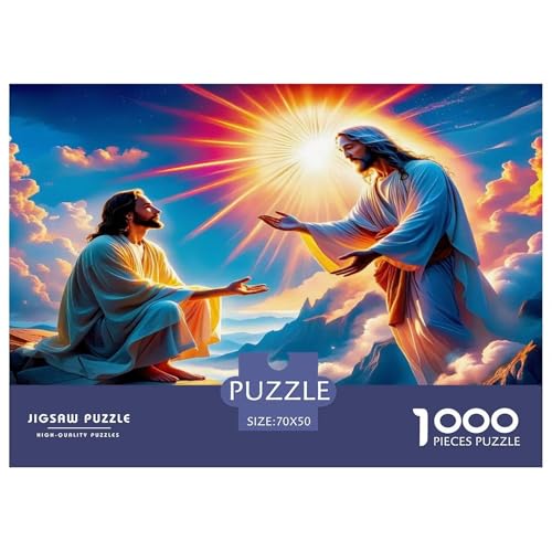 Jesus - Religion Puzzle 1000-teilige Schwer Puzzle Spielzeug Lernspiel Impossible Herausforderung Spielzeug Für Erwachsene Kinder 70x50cm/1000pcs Jesus - Religion Puzzle 1000-teilige Schwer Puzzle Spielzeug Lernspiel Impossible Herausforderung Spielzeug Für Erwachsene Kinder 70x50cm/1000pcs von UNRXJZLVM