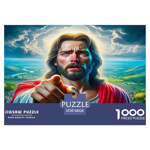 Jesus - Religion Puzzle 1000-teilige Schwer Puzzle Spielzeug Lernspiel Impossible Herausforderung Spielzeug Für Erwachsene Und Kinder Ab 12 Jahren 38x26cm/1000pcs Jesus - Religion Puzzle 1000-teilige Schwer Puzzle Spielzeug Lernspiel Impossible Herausforderung Spielzeug Für Erwachsene Und Kinder Ab 12 Jahren 38x26cm/1000pcs von UNRXJZLVM